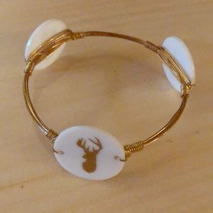 Wire Bangle Bracelet/Handmade/Deer/Hunting/Buck